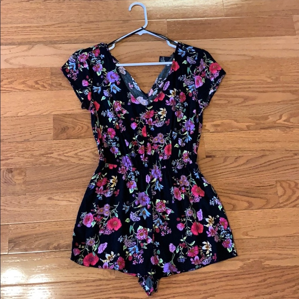 Forever 21 floral romper